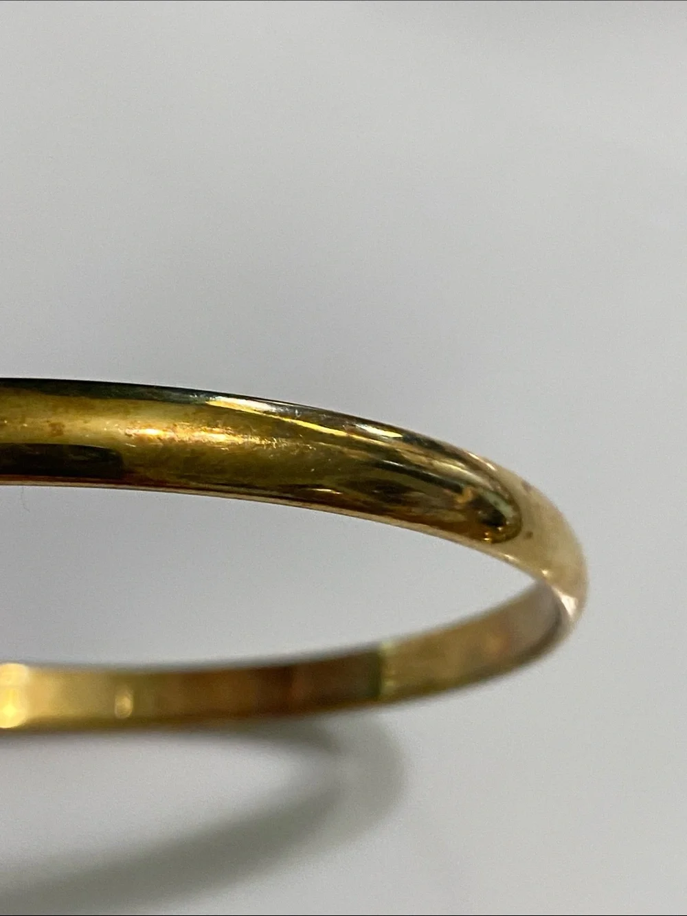 kate spade ♠️ Gold Plated Slim Hammered Bangle Bracelet “Forever And Ever” - Picture 6 of 6